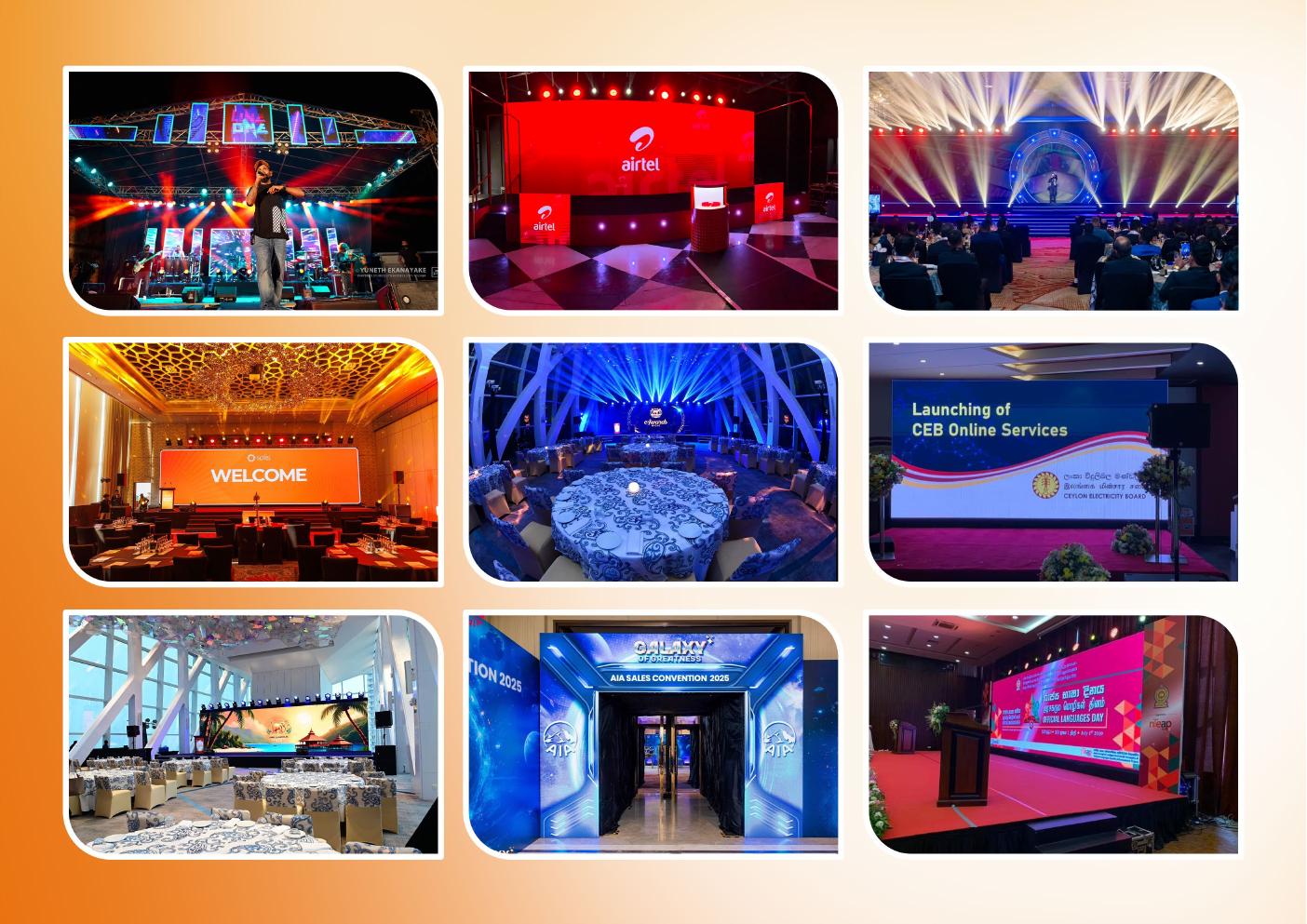 LED wall installations at events
